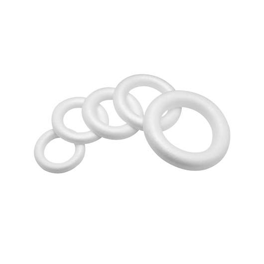Halve ring van polystyreen 15 cm Stk